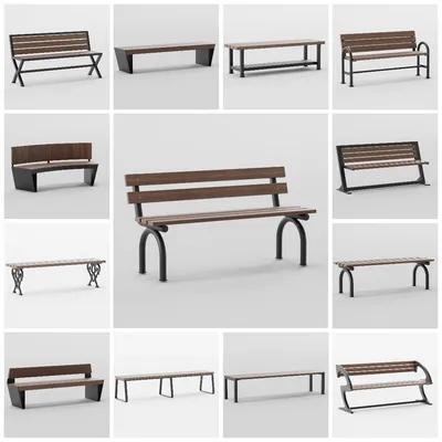 Free Outdoor Furniture 3D renders collage