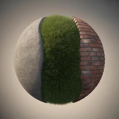 grass, concrete and brick texture preview image