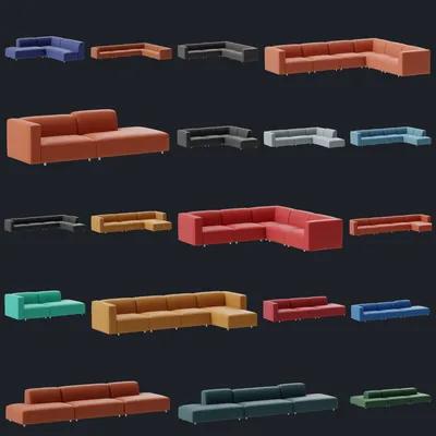 Free Modular Sofa 3d Models