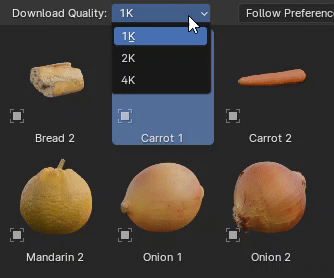 Resolution switching in Blender